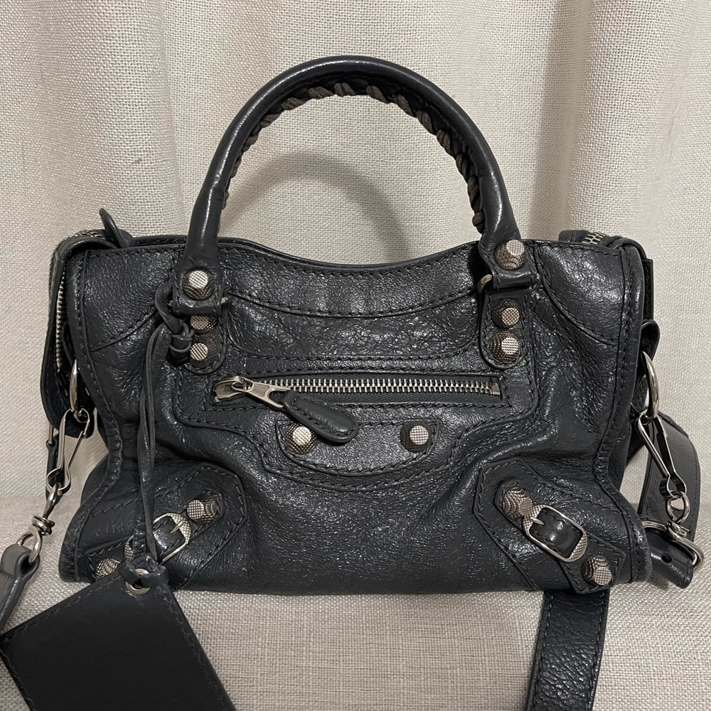 Balenciaga Agneau Giant 12 Silver Hardware Mini City
